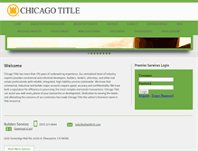 Tablet Screenshot of chicagotitlebuilderservices.com